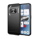 For Nothing Phone 2a Brushed Texture Carbon Fiber TPU Phone Case(Black)