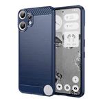 For Nothing CMF Phone 2 Pro Carbon Fiber Brushed Texture TPU Phone Case(Blue)