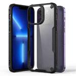 For iPhone 13 Pro Four-corner Glossy Shockproof Phone Case(Black)