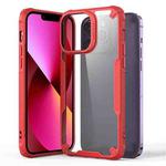 For iPhone 13 Four-corner Glossy Shockproof Phone Case(Red)