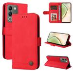 For vivo Y200 / V29e Global Skin Feel Life Tree Metal Button Leather Phone Case(Red)