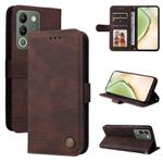 For vivo Y200 / V29e Global Skin Feel Life Tree Metal Button Leather Phone Case(Brown)
