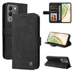 For vivo Y200 / V29e Global Skin Feel Life Tree Metal Button Leather Phone Case(Black)