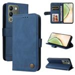 For vivo Y200 / V29e Global Skin Feel Life Tree Metal Button Leather Phone Case(Blue)