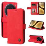 For vivo X200 Pro Skin Feel Life Tree Metal Button Leather Phone Case(Red)