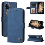 For vivo S20 Skin Feel Life Tree Metal Button Leather Phone Case(Blue)