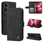 For vivo V50 Lite 4G / 5G Skin Feel Life Tree Metal Button Leather Phone Case(Black)