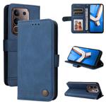 For vivo Y29 4G Skin Feel Life Tree Metal Button Leather Phone Case(Blue)