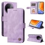 For vivo Y39 5G / Y300i Skin Feel Life Tree Metal Button Leather Phone Case(Purple)