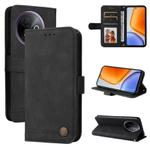 For vivo Y39 5G / Y300i Skin Feel Life Tree Metal Button Leather Phone Case(Black)