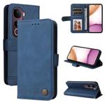 For vivo Y400 Pro 5G / V40e / iQOO Z9s Skin Feel Life Tree Metal Button Leather Phone Case(Blue)