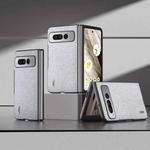 For Google Pixel Fold ABEEL Diamond Series Black Edge Phone Case(Silver)