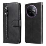 For vivo Y39 5G / Y300i Fashion Calf Texture Zipper Leather Phone Case(Black)