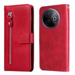 For vivo Y39 5G / Y300i Fashion Calf Texture Zipper Leather Phone Case(Red)