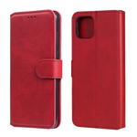 For OPPO A92s Classic Calf Texture PU + TPU Horizontal Flip Leather Case, with Holder & Card Slots & Wallet(Red)