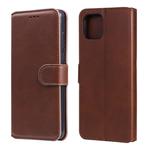 For OPPO A92s Classic Calf Texture PU + TPU Horizontal Flip Leather Case, with Holder & Card Slots & Wallet(Brown)