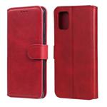 For Samsung Galaxy A71 5G Classic Calf Texture PU + TPU Horizontal Flip Leather Case, with Holder & Card Slots & Wallet(Red)