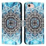 For iPhone SE 2024 Colored Drawing Pattern Plain Weave Leather Phone Case(Undersea Mandala)