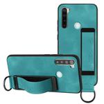 For Xiaomi Redmi Note 8 Wristband Holder Leather Back Phone Case(Green)