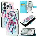 For iPhone 16 Pro 3D Painting Horizontal Flip Leather Phone Case(Color Drop Wind Chimes)