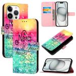 For iPhone 16 Pro 3D Painting Horizontal Flip Leather Phone Case(Chasing Dreams)