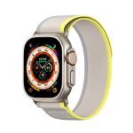 For Apple Watch SE 2023 44mm DUX DUCIS YJ Series Nylon Watch Band(Yellow)