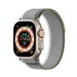 For Apple Watch 9 45mm DUX DUCIS YJ Series Nylon Watch Band(Green Grey)