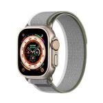 For Apple Watch 2 38mm DUX DUCIS YJ Series Nylon Watch Band(Green Grey)