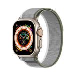 For Apple Watch 38mm DUX DUCIS YJ Series Nylon Watch Band(Green Grey)