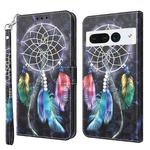 For Google Pixel 8 Pro 3D Painted Pattern Leather Phone Case(Colorful Dreamcatcher)