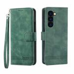 For Samsung Galaxy Z Fold6 Dierfeng Dream Line TPU + PU Leather Phone Case(Green)