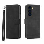 For Samsung Galaxy Z Fold6 Dierfeng Dream Line TPU + PU Leather Phone Case(Black)