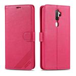 For OPPO A11x / A9(2020) AZNS Sheepskin Texture Horizontal Flip Leather Case with Holder & Card Slots & Wallet(Red)