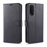 For OPPO Find X2 AZNS Sheepskin Texture Horizontal Flip Leather Case with Holder & Card Slots & Wallet(Black)