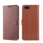 For OPPO K1 AZNS Sheepskin Texture Horizontal Flip Leather Case with Holder & Card Slots & Wallet(Brown)