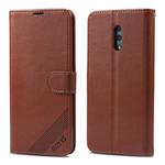 For OPPO K3 / Realme X AZNS Sheepskin Texture Horizontal Flip Leather Case with Holder & Card Slots & Wallet(Brown)