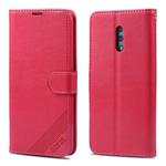 For OPPO K3 / Realme X AZNS Sheepskin Texture Horizontal Flip Leather Case with Holder & Card Slots & Wallet(Red)
