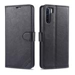 For OPPO A91 AZNS Sheepskin Texture Horizontal Flip Leather Case with Holder & Card Slots & Wallet(Black)