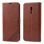 For OPPO Reno Z AZNS Sheepskin Texture Horizontal Flip Leather Case with Holder & Card Slots & Wallet(Brown)