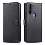 For Vivo S1 / V15 AZNS Sheepskin Texture Horizontal Flip Leather Case with Holder & Card Slots & Wallet(Black)