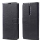 For Vivo X27 Pro AZNS Sheepskin Texture Horizontal Flip Leather Case with Holder & Card Slots & Wallet(Black)