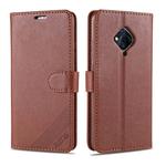 For Vivo Y9s / V17 AZNS Sheepskin Texture Horizontal Flip Leather Case with Holder & Card Slots & Wallet(Brown)