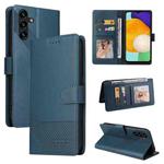 For Samsung Galaxy A14 5G GQUTROBE Skin Feel Magnetic Leather Phone Case(Blue)