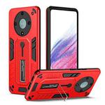 For Honor X9a / X40 / Magic5 Lite Variety Brave Armor Finger Loop Holder Phone Case(Red)