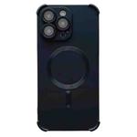 For iPhone 12 Pro Four-corner Shockproof Skin Feel MagSafe Magnetic Phone Case(Black)