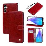 For Samsung Galaxy A54 5G Oil Wax Texture Leather Phone Case(Red)