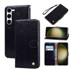 For Samsung Galaxy S23+ 5G Oil Wax Texture Leather Phone Case(Black)