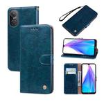For Huawei nova 9 SE 4G/5G Oil Wax Texture Leather Phone Case(Blue)