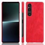 For Sony Xperia 1 V Litchi Texture Back Cover Phone Case(Red)