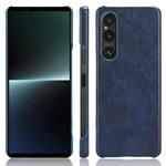 For Sony Xperia 1 V Litchi Texture Back Cover Phone Case(Blue)